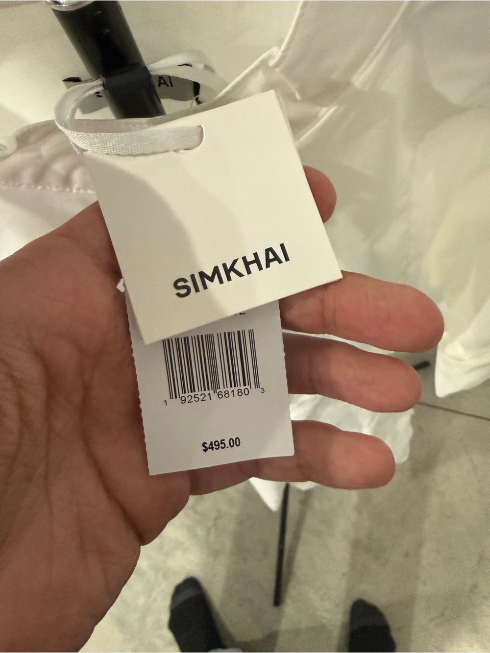 SIMKHAI White Effie Bubble Dress - Picture 7 of 7